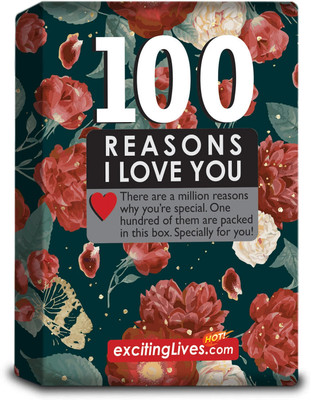 Exciting Lives Hundred Reason I Love You Card Box(Red)