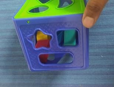 Dorytoys Shape Sorting Cube With 18 Shape And Different Color-CUBE BLUE-15(Multicolor)