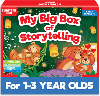 Einstein Box Big Box of Storytelling for Kids 1 Year & Above| Toys & Gifts for Ages 1+(Multicolor)
