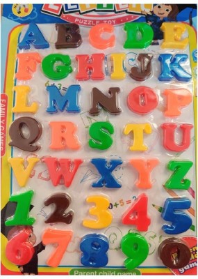 rci Magnetic Capital Letters and Number for Educating Kids in Fun -Educational(Multicolor)