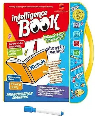 LIPSA Musical E-learning study book toy for kids english reading & words learning book(Multicolor)