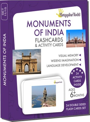 Grapplertodd Early Learning - Monuments Of India Flash Cards(Multicolor)