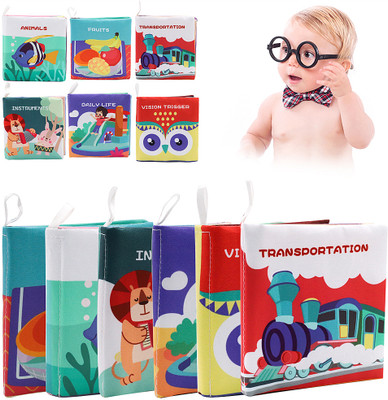 Verilux Cloth Baby Books Set Soft Sensory Toys for Babies 0 to 12 Months Early Learning(Multicolor)