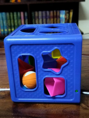 BHVMEY Shape Sorting Cube With 18 Shape And Different Color-CUBE BLUE-591-(Multicolor)