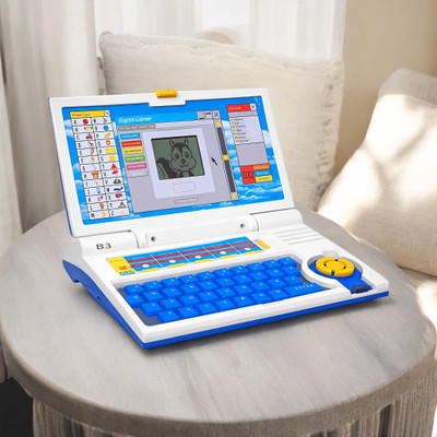 Kid Kraze Educational English Learner Laptop with Mouse for Kids 20 Activity Games Toy_552(Multicolor)