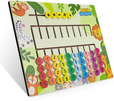 SPEEDFOX Math Genius Educational Math Board – Learn Numbers & Arithmetic with Fun(Age 3+)(Green)