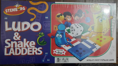Kratika Enterprises Ludo 2 In 1 Snakes & Ladders Board Game for Kids & Family | 3+ Years Party & Fun Board Game Accessories