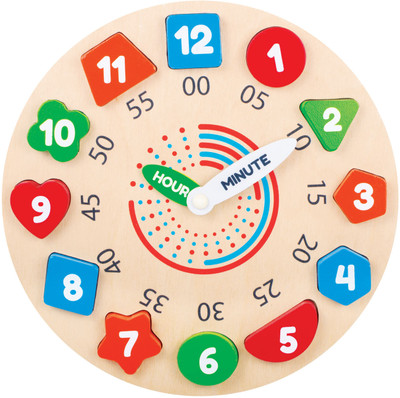 Giggles My Clock - Shape Sorting Clock Puzzle | Teaches Time | 3 Years & Above(Multicolor)