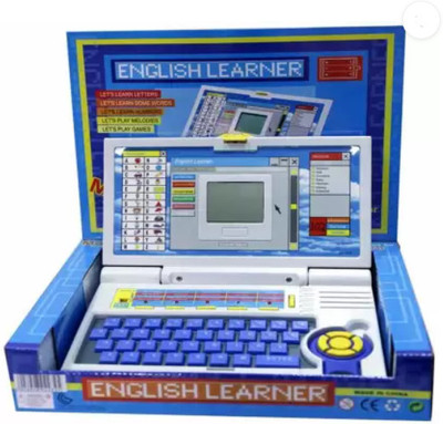 HornFlow 20 Activities & Games Fun Laptop Notebook Computer Toy for Kids(Blue)