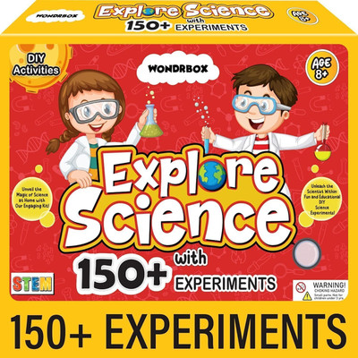 TRICKS TOY 150+ Science Experiment Kit For Kids Ages 8 10 12 Year Schl Project Learning Kit(Multicolor)