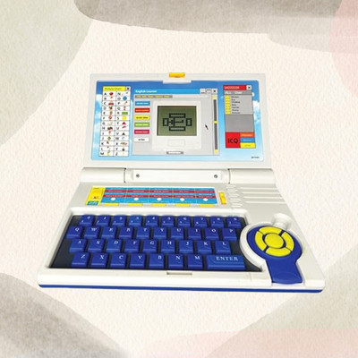 JR CLUB Learning & Playing Activities|Blue & White Color,Dual Power Supply Source Laptop(Multicolor)