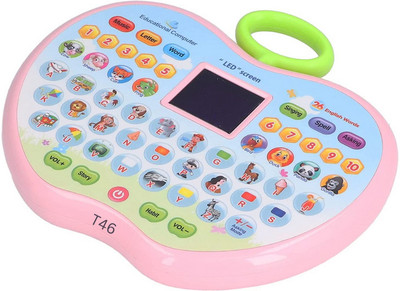 Just97 Kids Tablet Learning Pad toy Learn ABCD and 123 for Kids TA41(Multicolor)