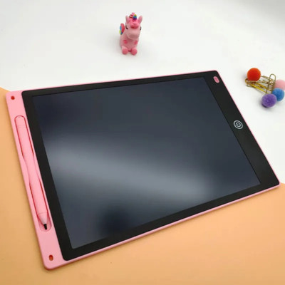NOVELTY 12 inches LCD Writing pad for Kids (pack of 1)(Pink)