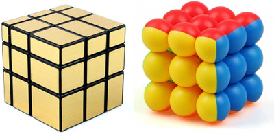 VINMOT Cube & 3x3x3 Round Bubble Cube 2 Pieces(2 Pieces)