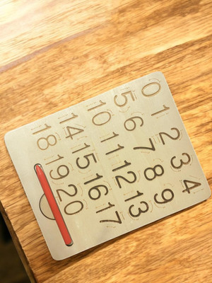ToyTopia ToyTopiya Wooden Dual-Sided Tracing Board – Learn Numbers & Shapes(Beige)