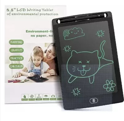 N.A.R VENTURES Lcd Writing Tablet Pad With Screen 21.5Cm(8.5Inch) For Drawing(Black)