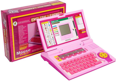 himanshu tex Educational Laptop Computer Toy with Mouse for Kids Above 3 Years(Pink)