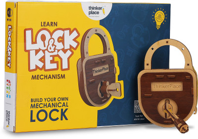 ThinkerPlace STEM Educational DIY Lock & Key Toy for 6+ Years Kids(Multicolor)