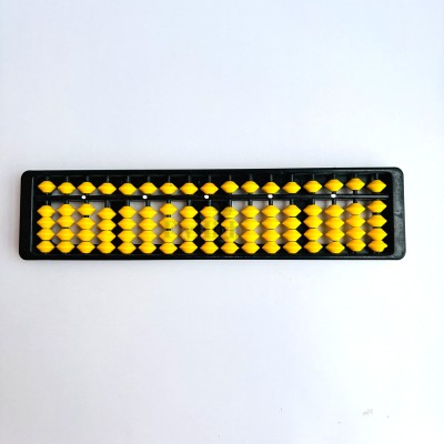 FLYHIGH Mathematics 17 Rod Abacus Tool for Kids to Enhance Their Calculating Skills(Yellow)