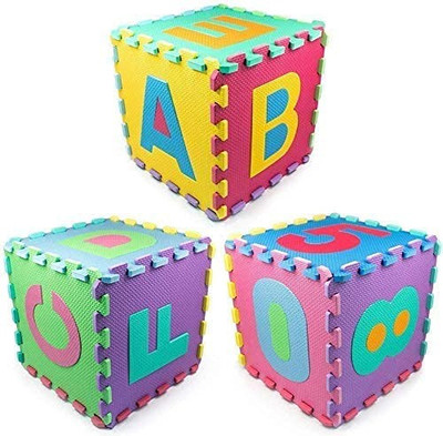 HIGHSEAS Puzzle Mat for Kids Games for Learning ABC&0-10 Kids Toy Alphabet&Number Puzzle(Multicolor)
