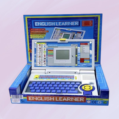 Glenston Learning Laptop With Mouse Alphabet & Number Chart With LED Display(Multicolor)