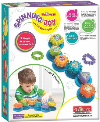 Olympia Games and Toys Spinning Joy - A Shape ‘N’ Spin Gear Sorter Activity Toy(Multicolor)