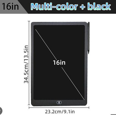 ashaworld 16 inch LCD Writing Pad ,Writing Tablet(Black, Multicolor)