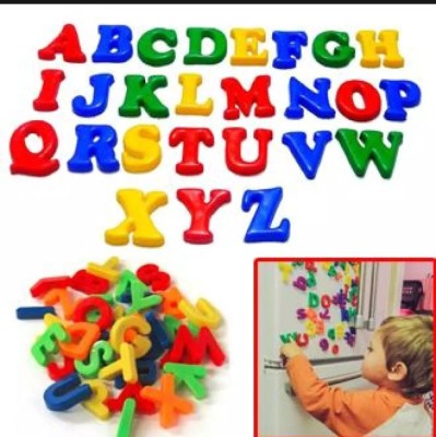 AGLEY Magnetic Alphabets English Letters For Kids (ABCD Capital Letter) (Multicolor)(Multicolor)