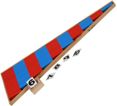 BRILLA Montessori Number Rods with Number Cards(Multicolor)