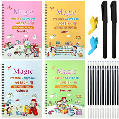 Labhimpex 22-Top: Explore Magic Book for 3-5 – Enhance Letter Tracing 🎉-22-AA-2122(Multicolor)