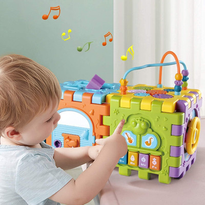 himanshu tex 6 in 1 Busy Learners Educational Bright Toys Toddler Piano(Blue)