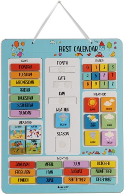 My First Calendar Board For Kids Preschool Wall Hanging Learning Calendar Board Paper Print(11.5 inch X 14.5 inch)