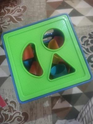 BHVMEY Shape Sorting Cube With 18 Shape And Different Color-CUBE BLUE-645-(Multicolor)