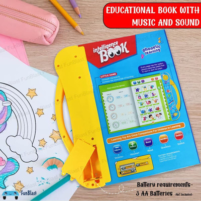 Kidzkollection Children Book- Study English Educational Phonetic Learning Book(Multicolor)