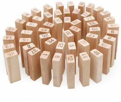 Ophiuchus 54 Pcs Wooden Block With 4 Dick Challenging Maths for Adults and Kids(Multicolor)
