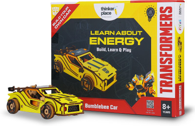 ThinkerPlace Transformers Bumblebee DIY Car Kit | Build, Learn & Play(Yellow, Black)