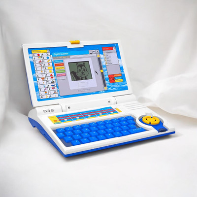 Just97 Educational English Learner Laptop with Mouse for Kids 20 Activity Games Toy_324(Multicolor)