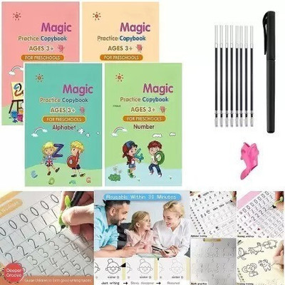 ashaworld Magic Book: Counting and Reading Puzzle Deluxe(Multicolor)