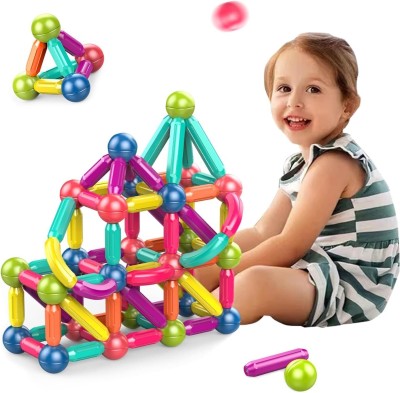 MARGI ENTERPRISE Magnetic Sticks Building Blocks for Kids Brain Toys 36 Pcs(Multicolor)