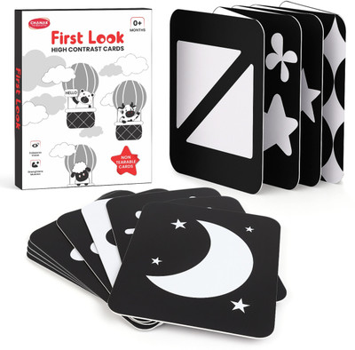 CHANAK Baby Vision Flash Cards – Non-Tearable Black & White High Contrast Book(Multicolor)