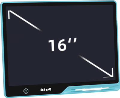 adofi 16 Inch Large LCD Writing Pad Tablet Rechargeable Slate with Stylus for Kids(Blue)