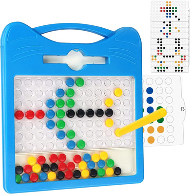 Samvardhan Magnetic Drawing Board for Kids Magnetic Dot Art Game for Toddlers(Multicolor)