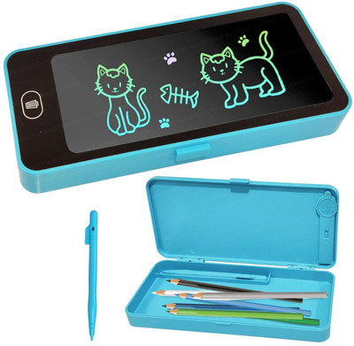 Labhimpex 2-in-1 LCD Writing Tablet & Pencil Case Drawing Pen Easy Writing Eye Protection(Multicolor)