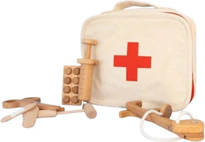 betabloom Wooden Doctor kit(Beige, Red)