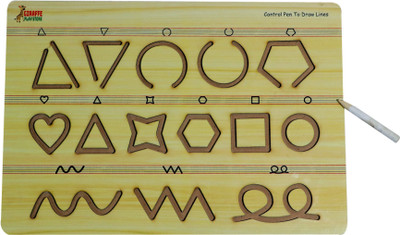 giraffe play store Shapes tracing Board Toy(Beige)