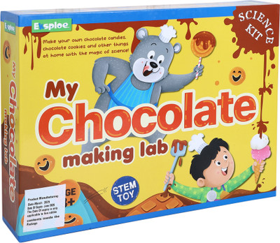 EKSPLOE My Chocolate Making Lab For Kids Science STEM DIY Experiment Kit Ages 8+(Multicolor)