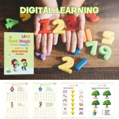 Labhimpex 581-Magic Smart for Kids Reusable Practice with 1 Pen and 5 Refills - Draw-2681(Multicolor)
