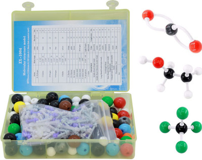 PATPAT Chemistry Molecular Model Kit (267 Pieces) 3D Chemistry Molecular Structure(Multicolor)