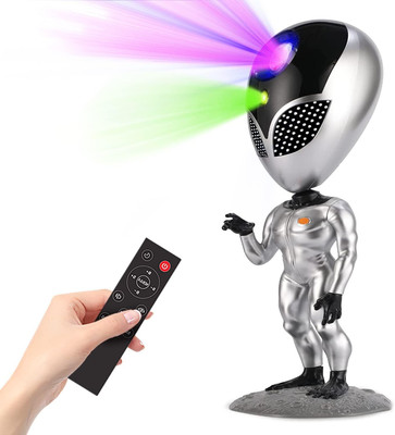 Galox Repeat What You Say Talking Alien Projector Toy Star Light Remote Control(Grey)