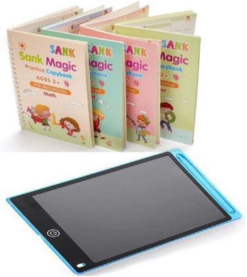 ZRIYOS Magic Practice Copybook and LCD Writing Tablet slate(Multicolor)